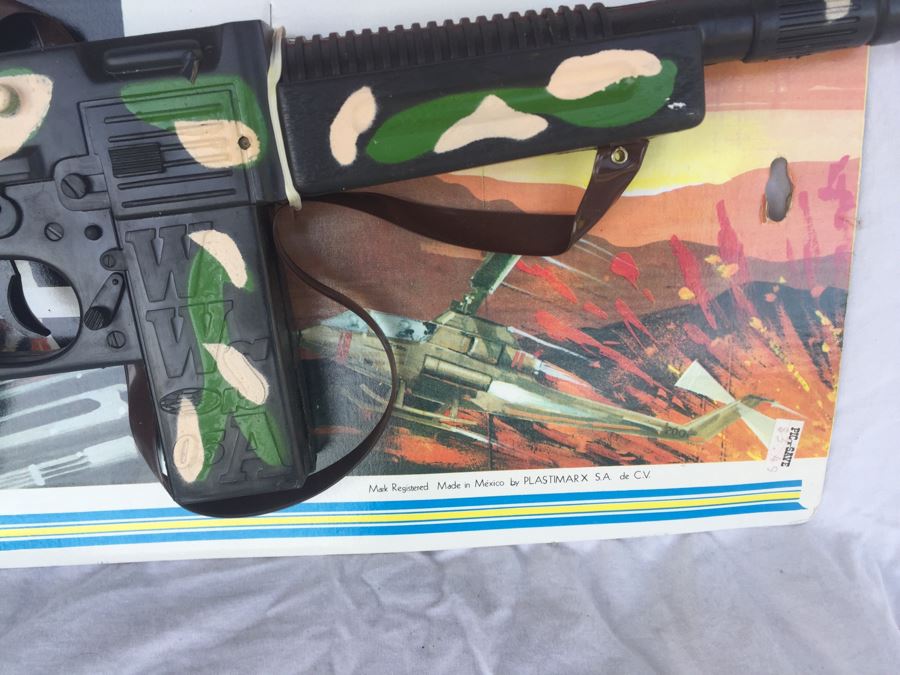 Combat Toy Rifles New On Card With RAMBO Look-A-Like By Plastimarx [Photo 7]