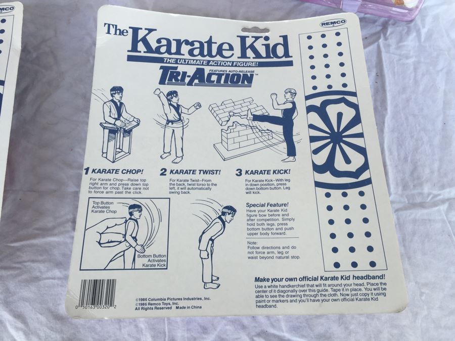 Vintage 1986 The Karate Kid Action Figures New On Card [Photo 13]