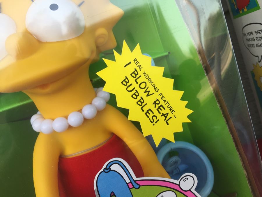 Large The Simpsons Vinyl Dolls Bart Simpson And Lisa Simpson New In Box Mattel 1990 [Photo 6]