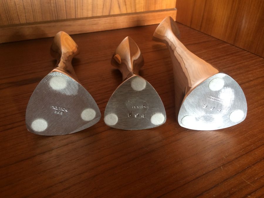 (3) Nambe Tri-Corner Candleholders [Photo 6]