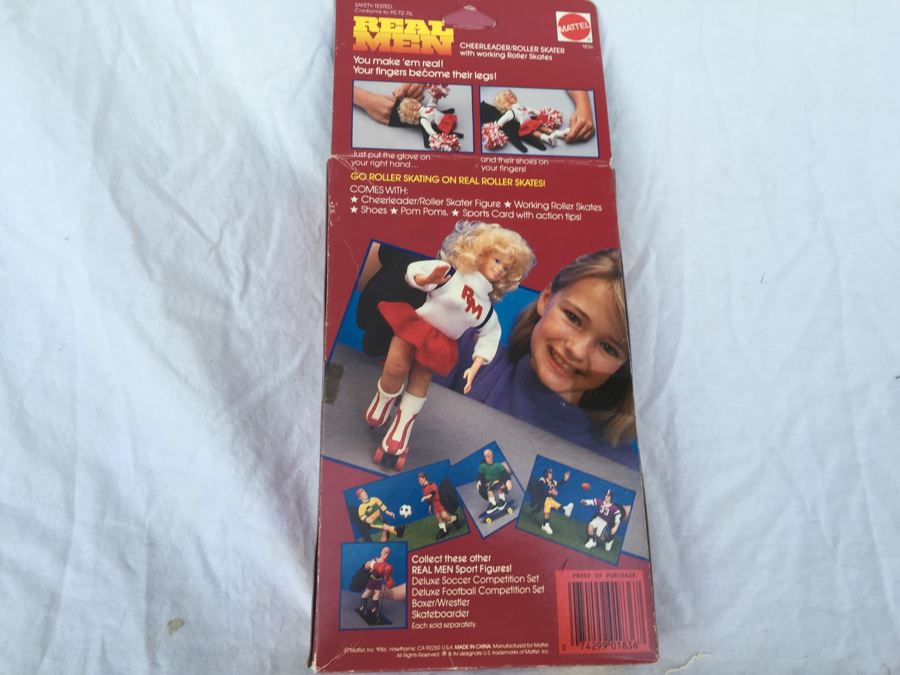 REAL MEN Cheerleader / Roller Skater Mattel New In Box 1986 [Photo 2]