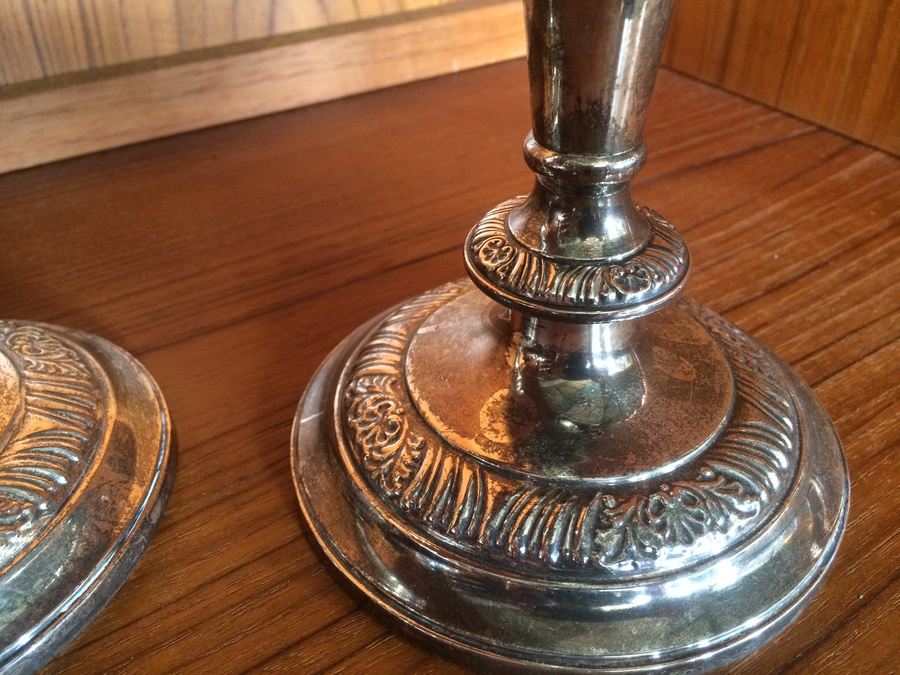 Sterling Candlesticks Reinforced with Cement [Photo 5]