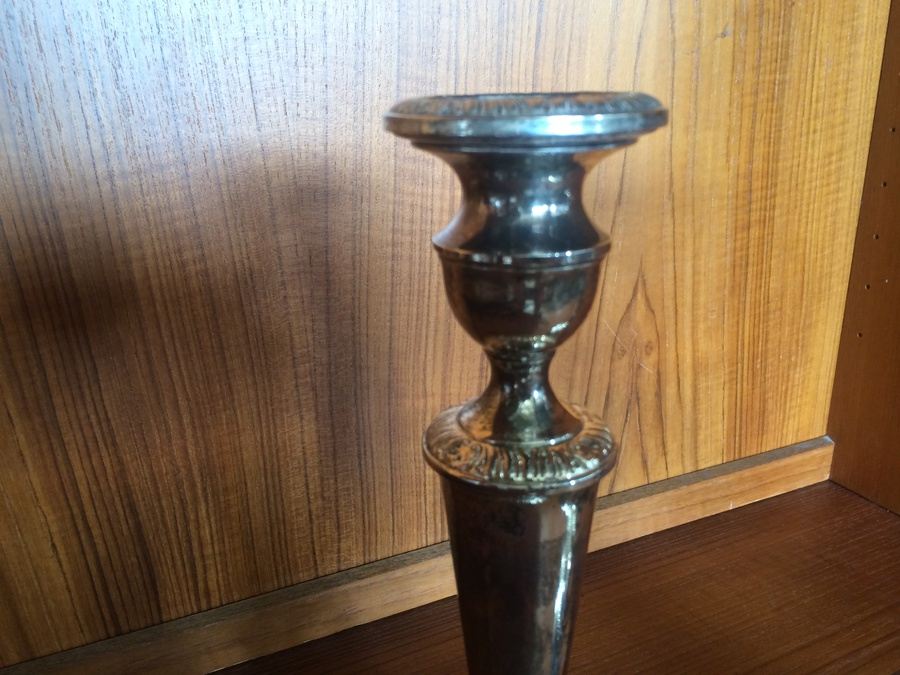 Sterling Candlesticks Reinforced with Cement [Photo 3]