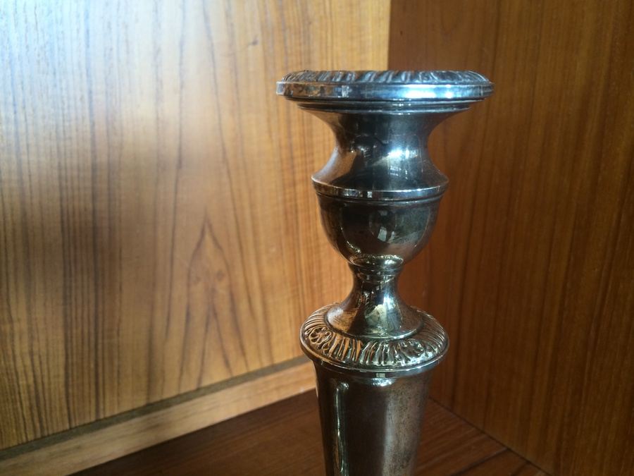 Sterling Candlesticks Reinforced with Cement [Photo 4]