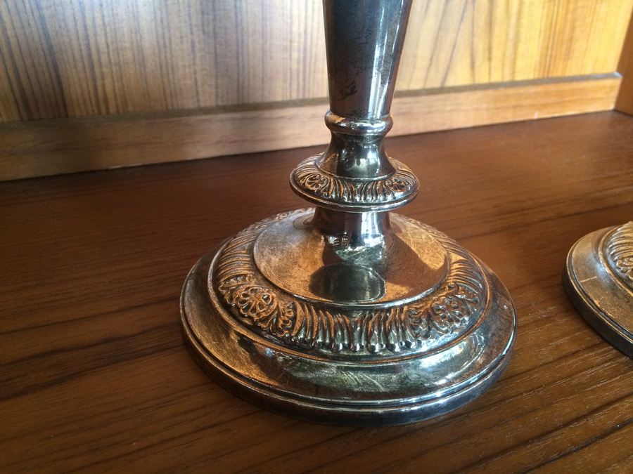 Sterling Candlesticks Reinforced with Cement [Photo 2]