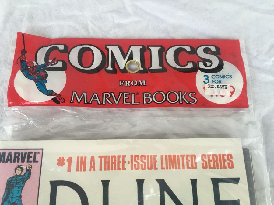 Vintage 1985 Marvel DUNE Comics 3-Pack New Sealed [Photo 2]