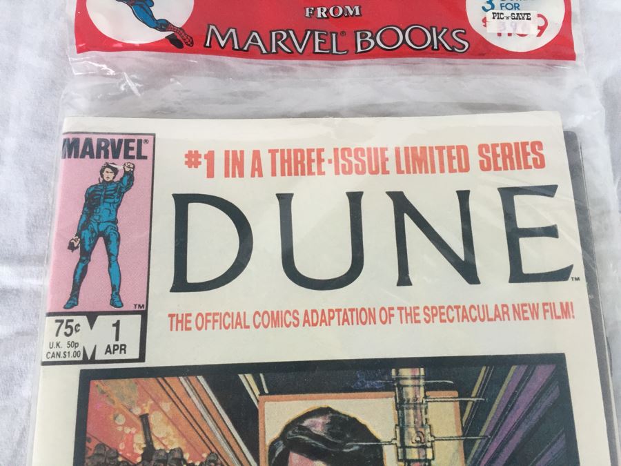 Vintage 1985 Marvel DUNE Comics 3-Pack New Sealed [Photo 3]