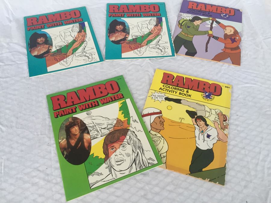 Lot Of RAMBO Activity Coloring Books [Photo 1]