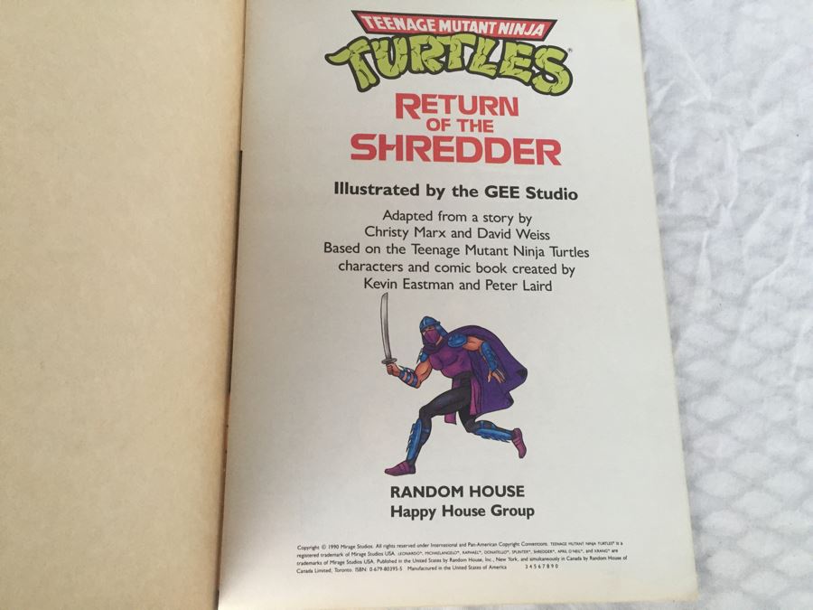 Teenage Mutant Ninja Turtles Books Vintage 1990 Mirage Studios [Photo 6]