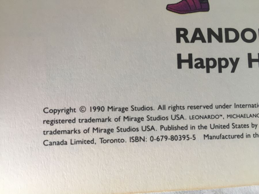 Teenage Mutant Ninja Turtles Books Vintage 1990 Mirage Studios [Photo 8]