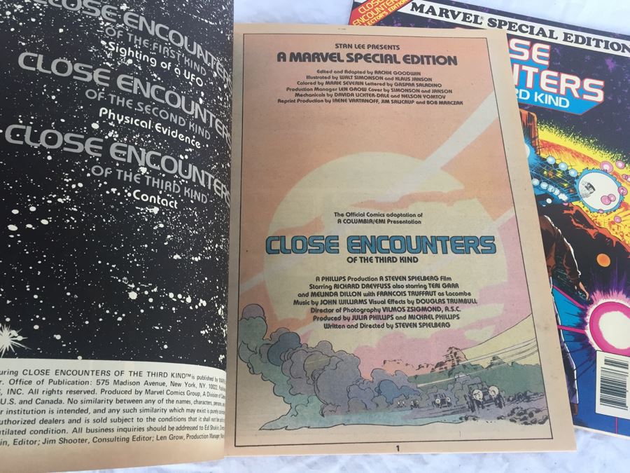 Close Encounters Of The Third Kind Whitman Large Comic Books Vintage 1978 [Photo 5]