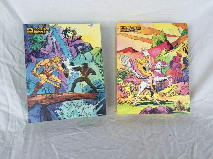 HE-MAN And SHE-RA Jigsaw Puzzles New In Box Mattel Vintage 1985 [Photo 1]