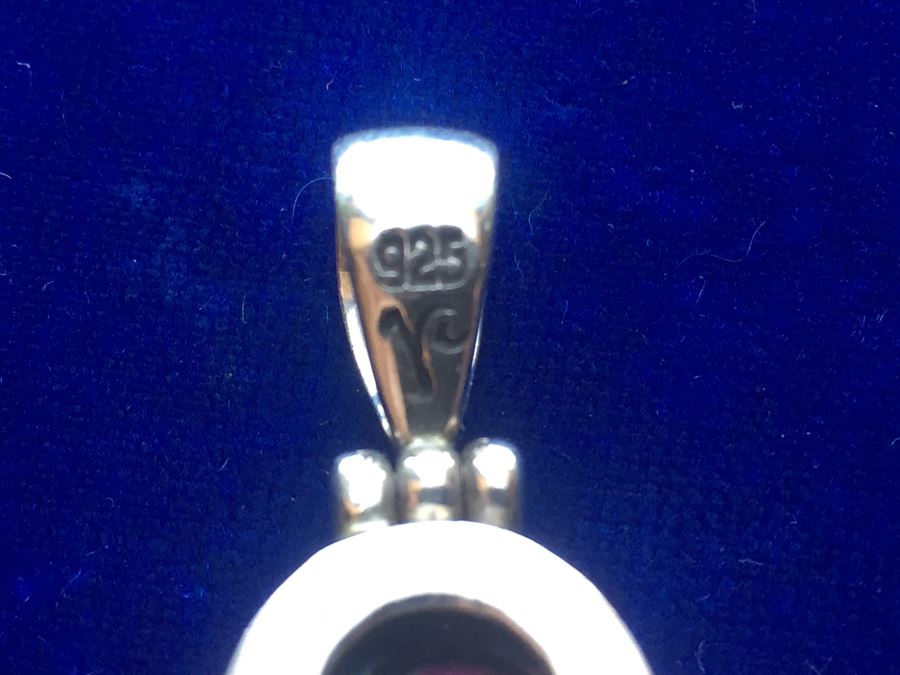 Sterling Silver Opal Pendant Wt:18.2g [Photo 6]