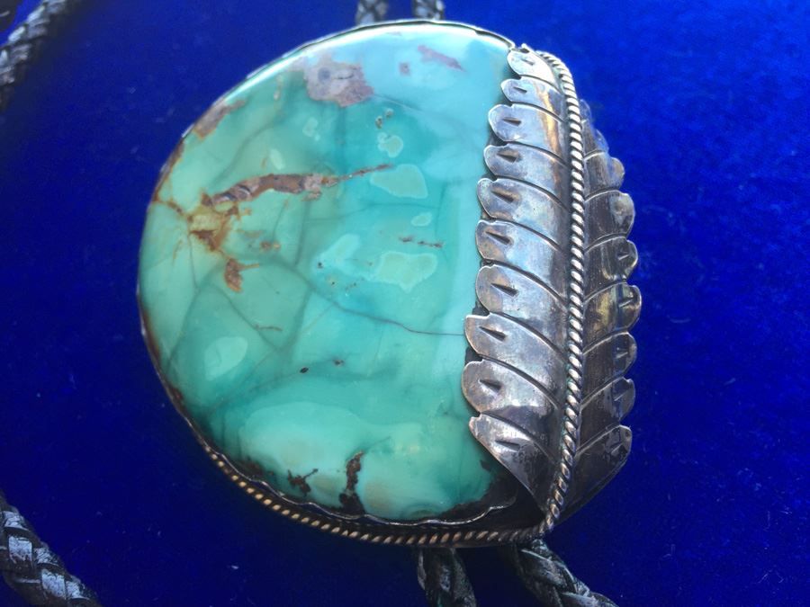 Huge Turquoise Bolo Wt:108.4g [Photo 2]