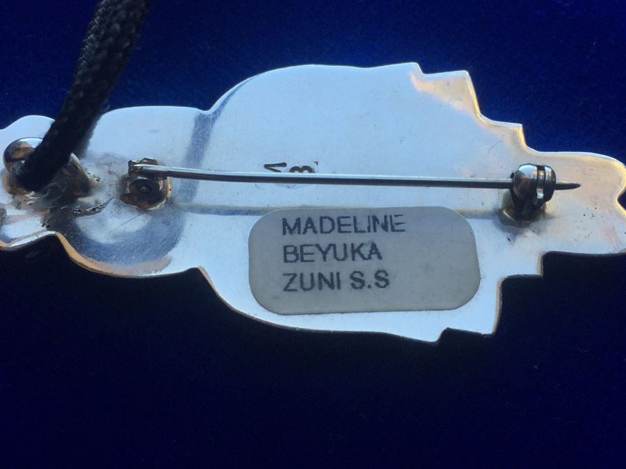 Madeline Beyuka Sterling Silver Zuni Wt: 15.9g [Photo 3]