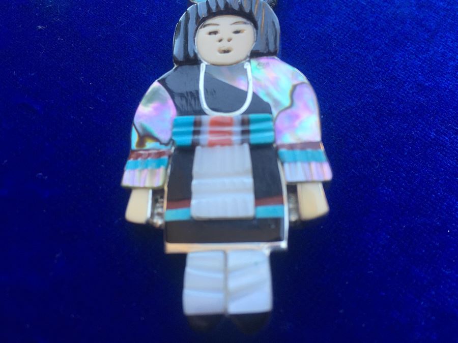 Madeline Beyuka Sterling Silver Zuni Wt: 15.9g [Photo 5]