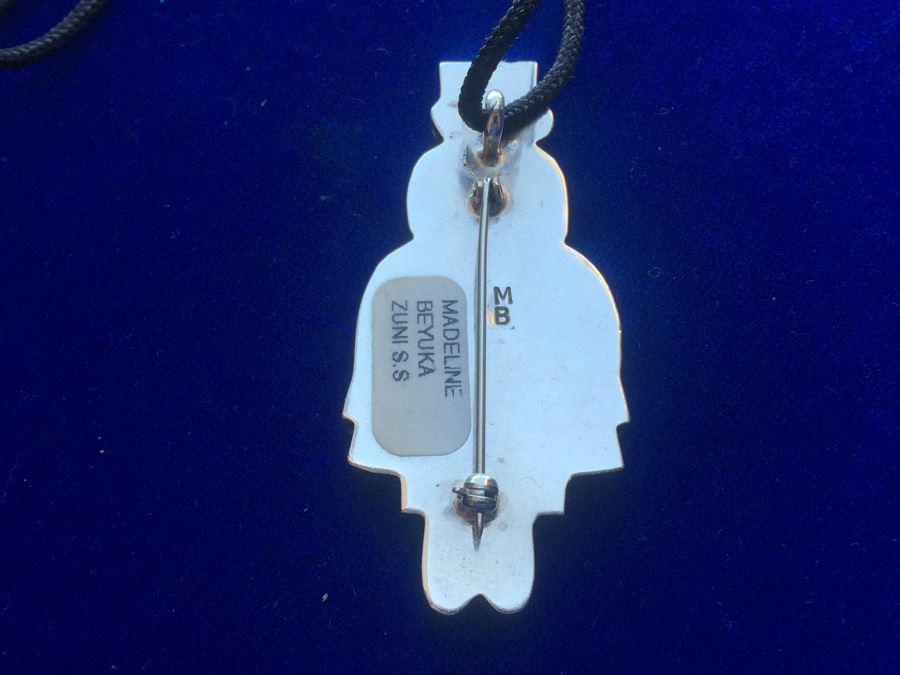 Madeline Beyuka Sterling Silver Zuni Wt: 15.9g [Photo 10]