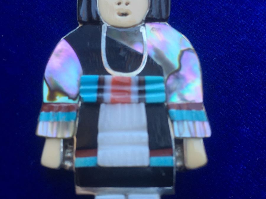 Madeline Beyuka Sterling Silver Zuni Wt: 15.9g [Photo 7]
