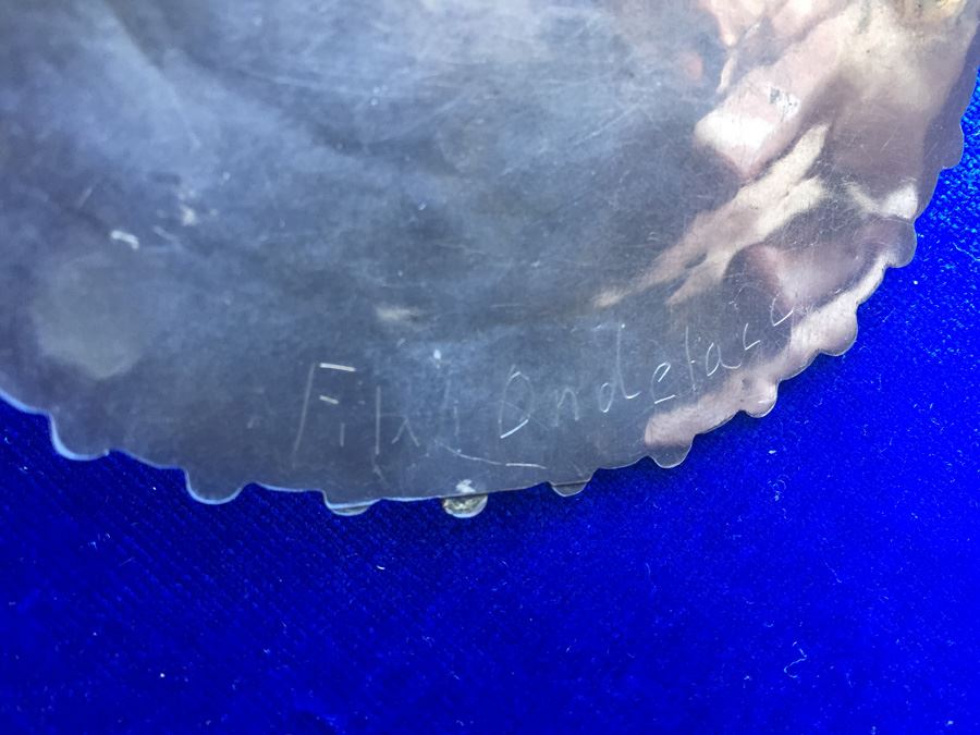 Old Pawn Navajo Turquoise Pin Pendant Wt:40.5g [Photo 7]