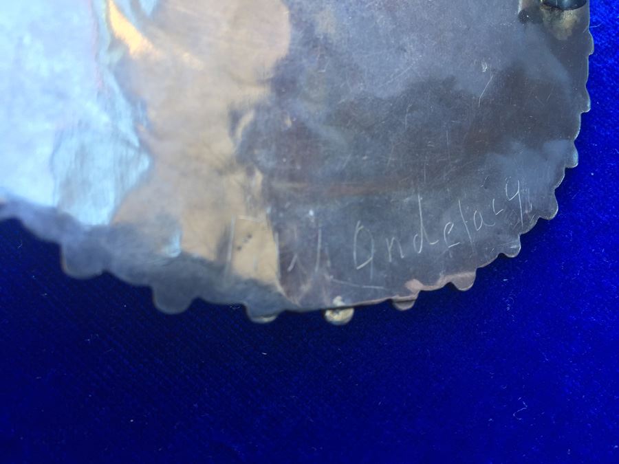 Old Pawn Navajo Turquoise Pin Pendant Wt:40.5g [Photo 4]