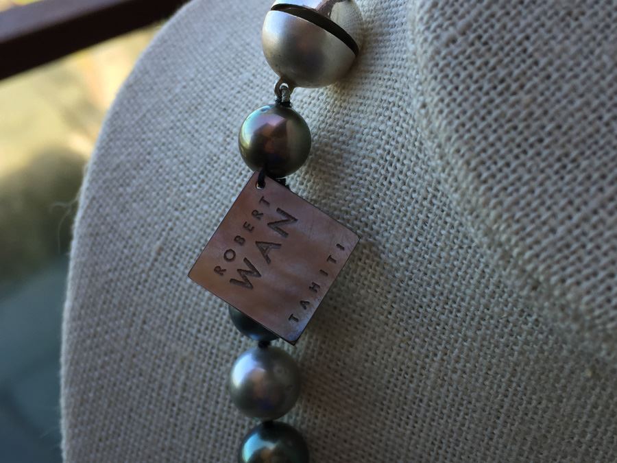 Original Tahitian Multi Colored Pearls 18in Robert Wan With Original Tag Wt:61.8g [Photo 8]