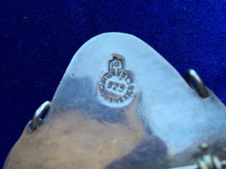 Mexican Sterling Silver Aztec Mask Pen Wt:14.4g [Photo 8]