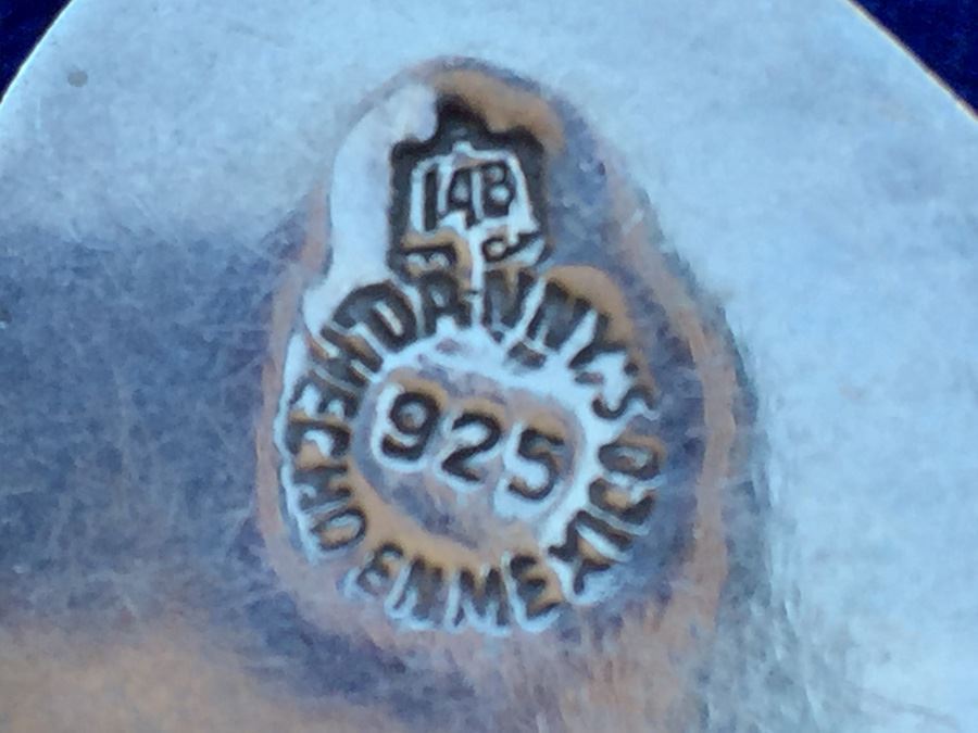 Mexican Sterling Silver Aztec Mask Pen Wt:14.4g [Photo 3]