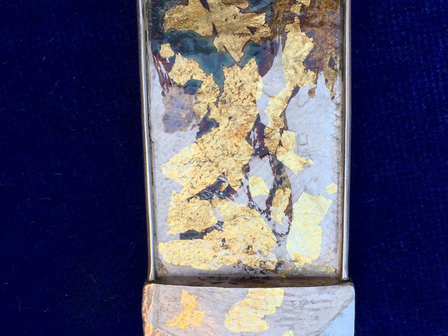 Sterling Silver Barrett 24k Gold Flakes Wt:15g [Photo 2]