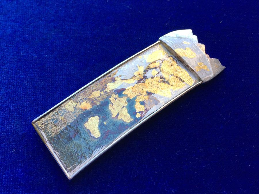 Sterling Silver Barrett 24k Gold Flakes Wt:15g [Photo 6]