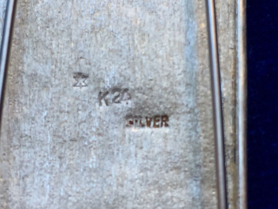 Sterling Silver Barrett 24k Gold Flakes Wt:15g [Photo 3]