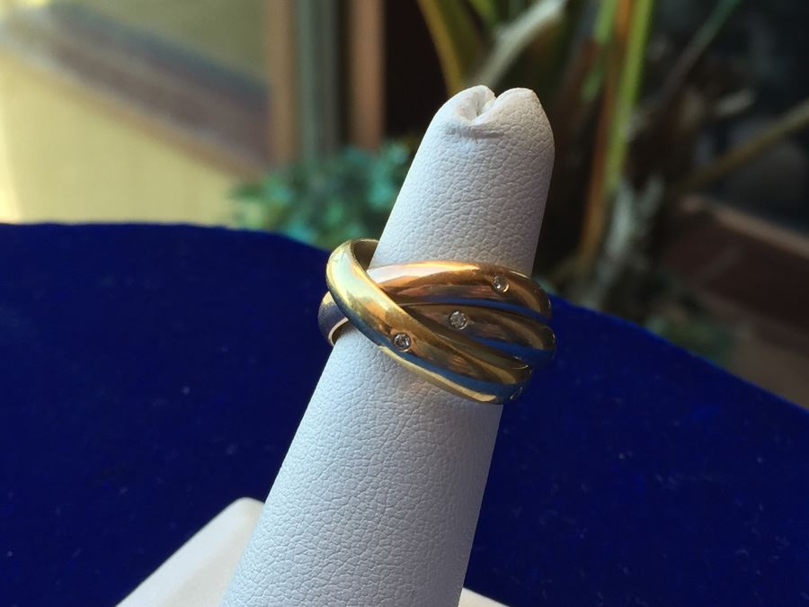 18k Gold Trinity De Cartier Size 6 Ring 10.7g Retails $2570 [Photo 4]