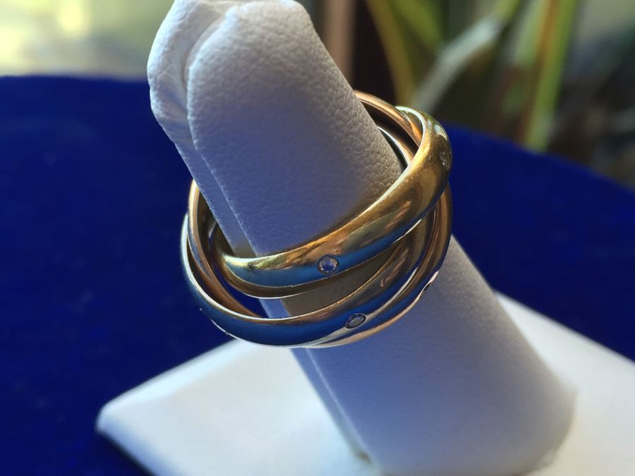 18k Gold Trinity De Cartier Size 6 Ring 10.7g Retails $2570 [Photo 5]