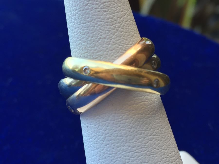 18k Gold Trinity De Cartier Size 6 Ring 10.7g Retails $2570 [Photo 6]