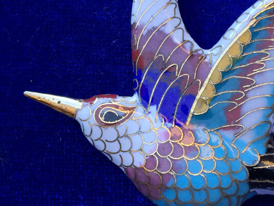 Cloisonné Hummingbird Pendant [Photo 9]