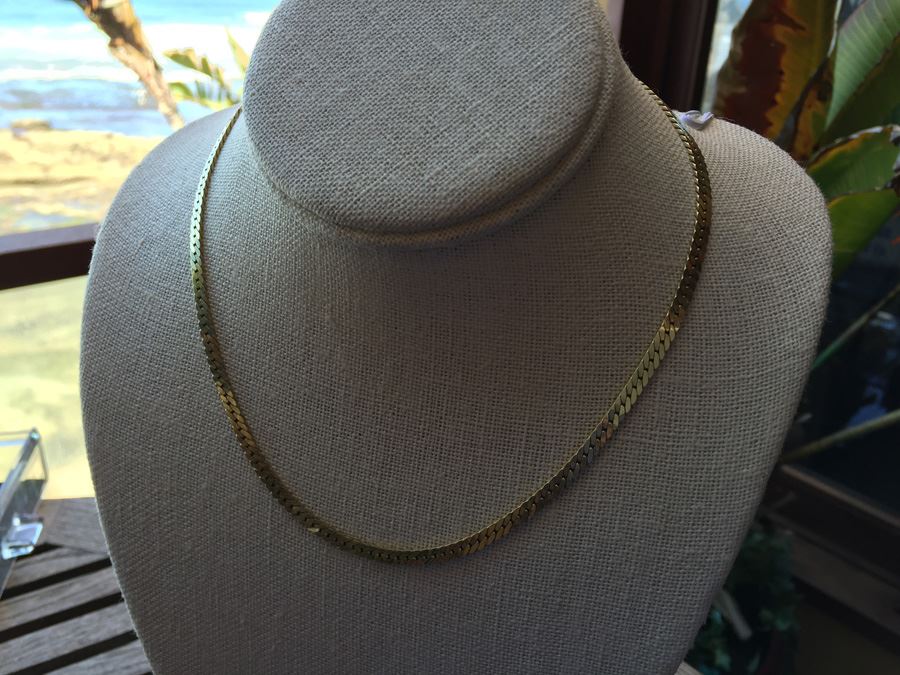 14k Gold Italian Herringbone Chain [Photo 7]