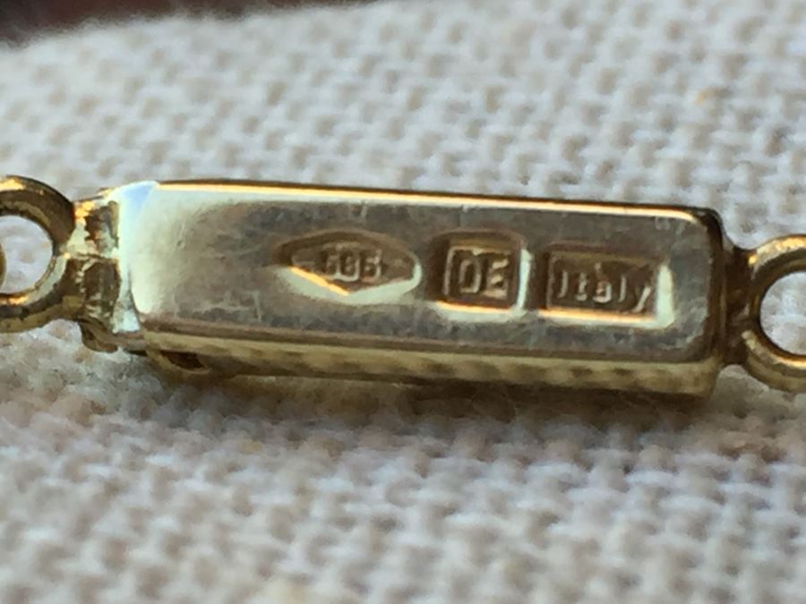 14k Gold Italian Herringbone Chain [Photo 3]