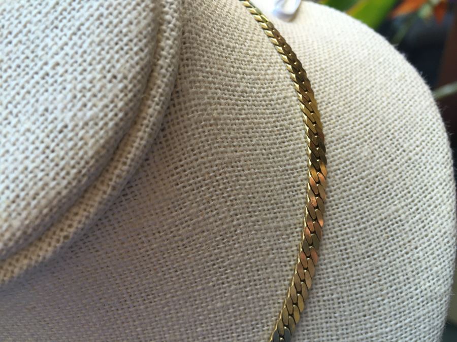 14k Gold Italian Herringbone Chain [Photo 5]