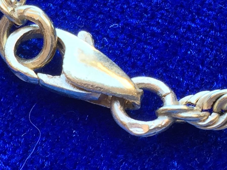 14k Gold Rope Necklace Wt:10.7g [Photo 16]