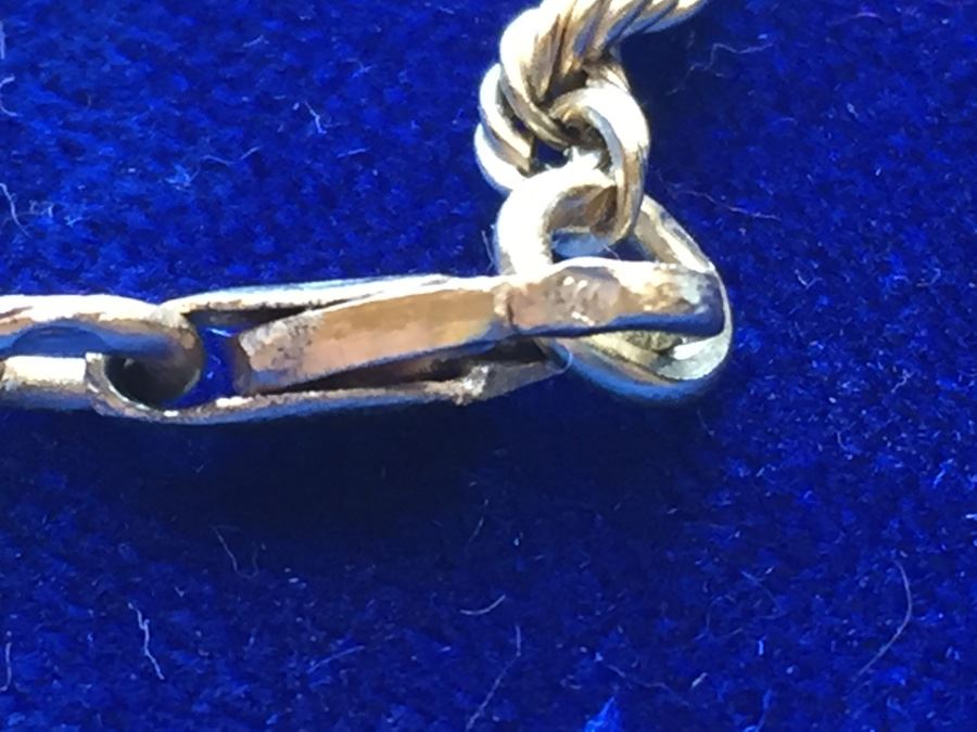 14k Gold Rope Necklace Wt:10.7g [Photo 18]