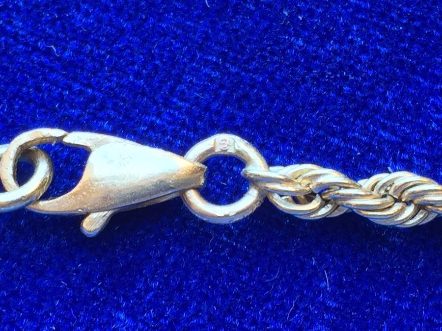 14k Gold Rope Necklace Wt:10.7g [Photo 14]