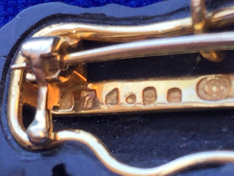 18k Gold Diamond & Pink Tourmaline Elephant Pin/Pendant Combo Wt:8.7g [Photo 4]