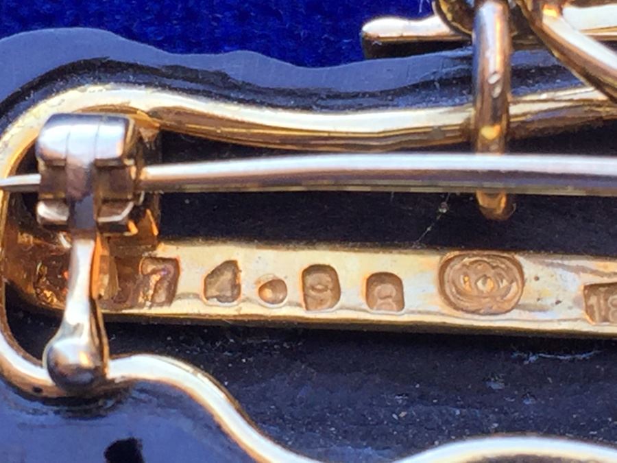 18k Gold Diamond & Pink Tourmaline Elephant Pin/Pendant Combo Wt:8.7g [Photo 14]