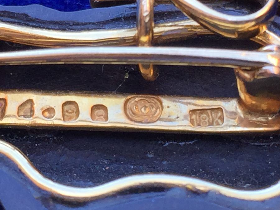 18k Gold Diamond & Pink Tourmaline Elephant Pin/Pendant Combo Wt:8.7g [Photo 13]