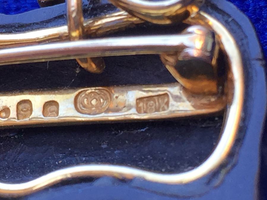 18k Gold Diamond & Pink Tourmaline Elephant Pin/Pendant Combo Wt:8.7g [Photo 15]