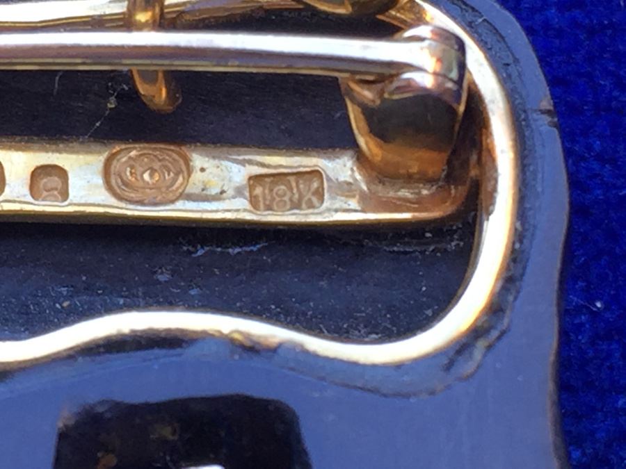 18k Gold Diamond & Pink Tourmaline Elephant Pin/Pendant Combo Wt:8.7g [Photo 12]