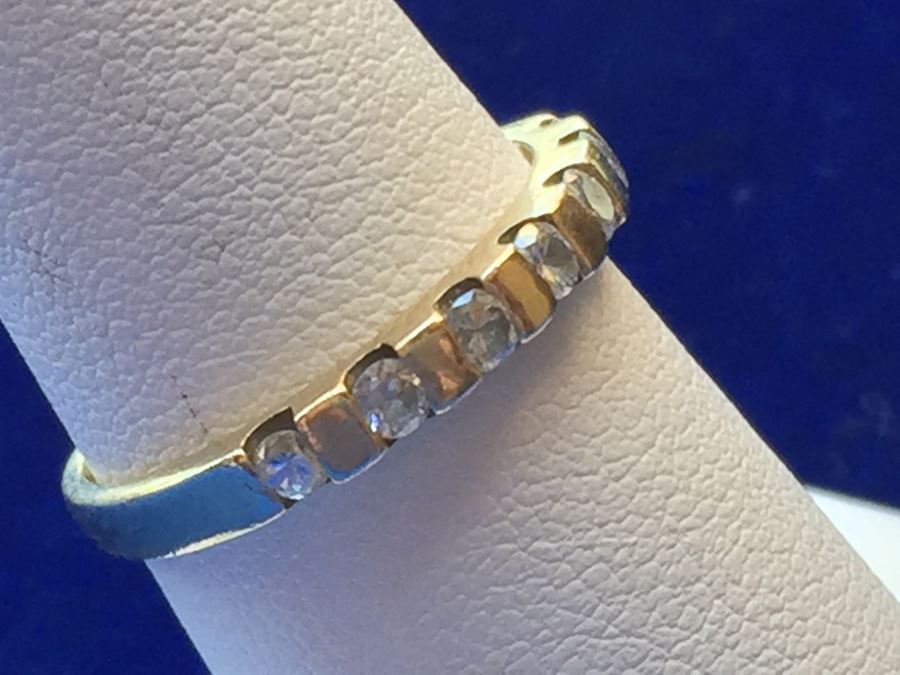 14k Gold Channel Set Diamond Ring Wt:2.4g [Photo 10]