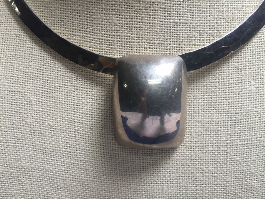 D. Maycotte Sterling Silver Designer Chocker Wt:44.1g [Photo 5]