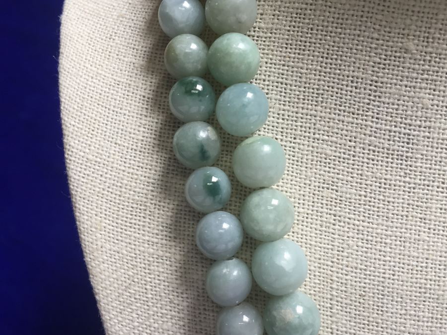 Beautiful Jadeite Continuous Necklace Wt:170g [Photo 4]