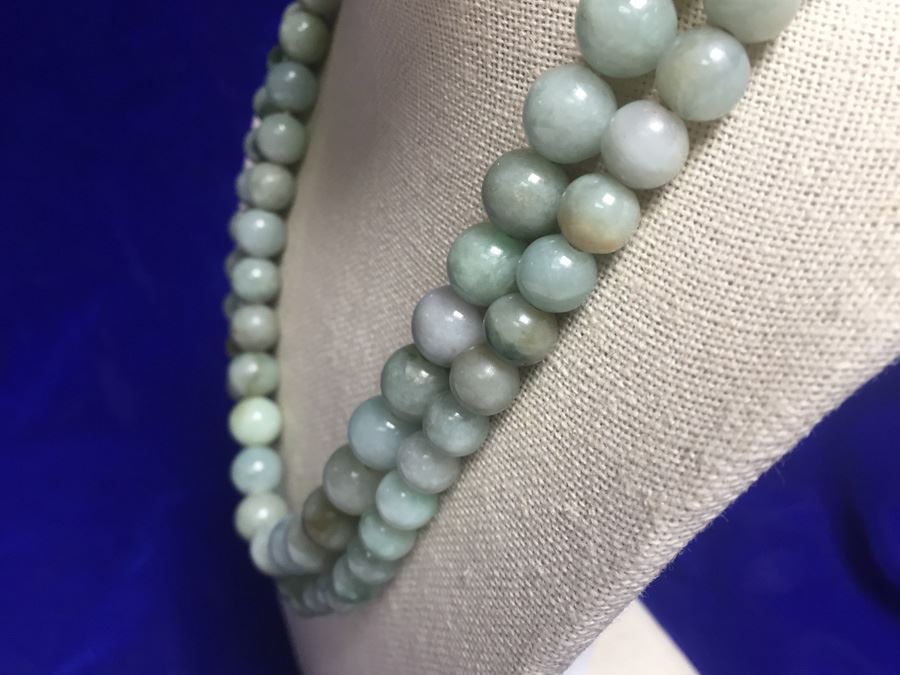 Beautiful Jadeite Continuous Necklace Wt:170g [Photo 12]