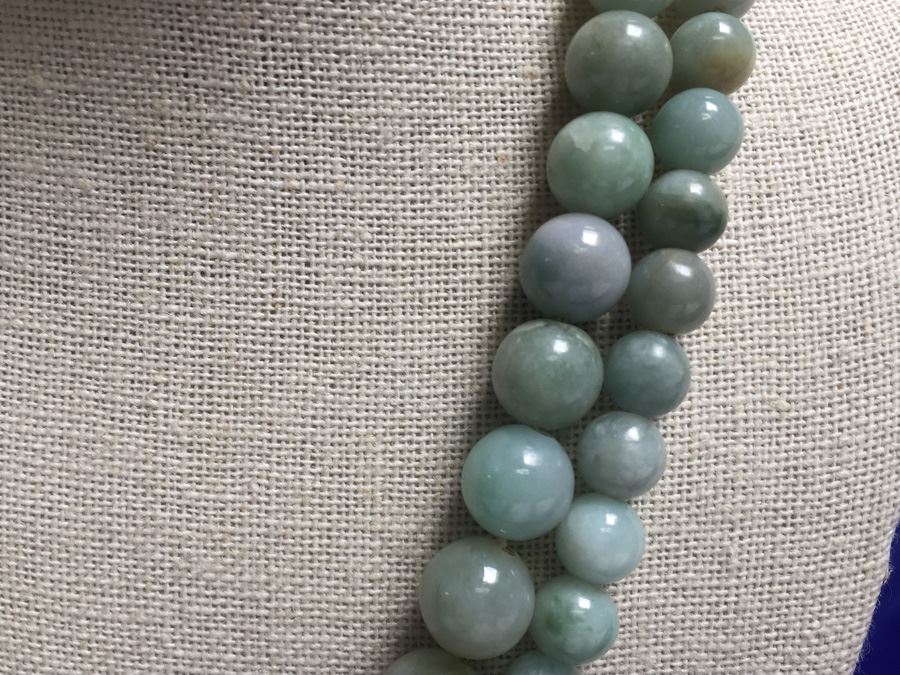 Beautiful Jadeite Continuous Necklace Wt:170g [Photo 3]